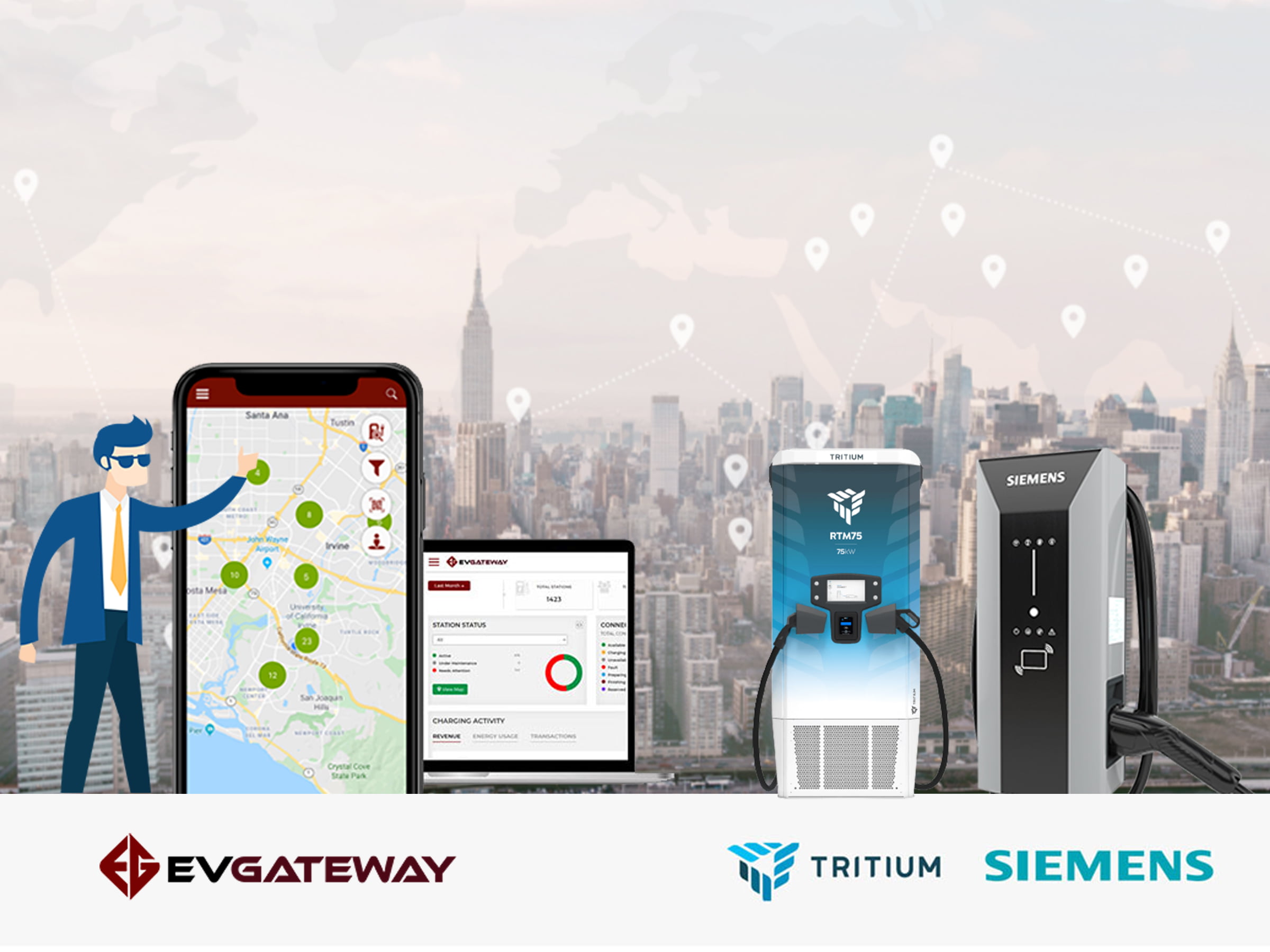 EvGateway to Provide Turnkey EV Charging Solution for Southern California Parks and Beaches With Technology From SIEMENS and Tritium EvGateway to Provide Turnkey EV Charging Solution for Southern California Parks and Beaches With Technology From SIEMENS and Tritium
