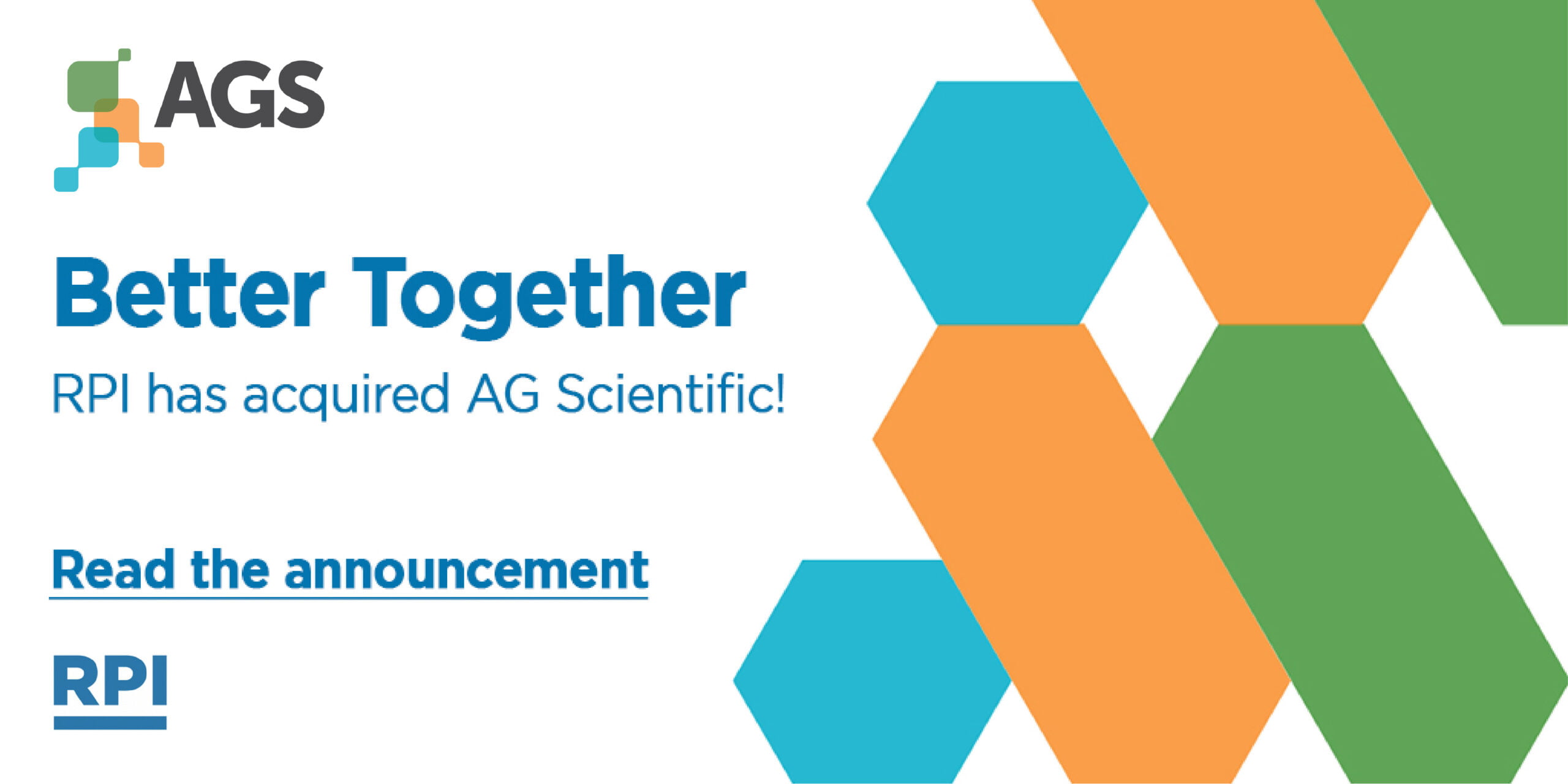 AG Scientific, Inc. Announces Agreement of Acquisition by RPI AG Scientific, Inc. Announces Agreement of Acquisition by RPI
