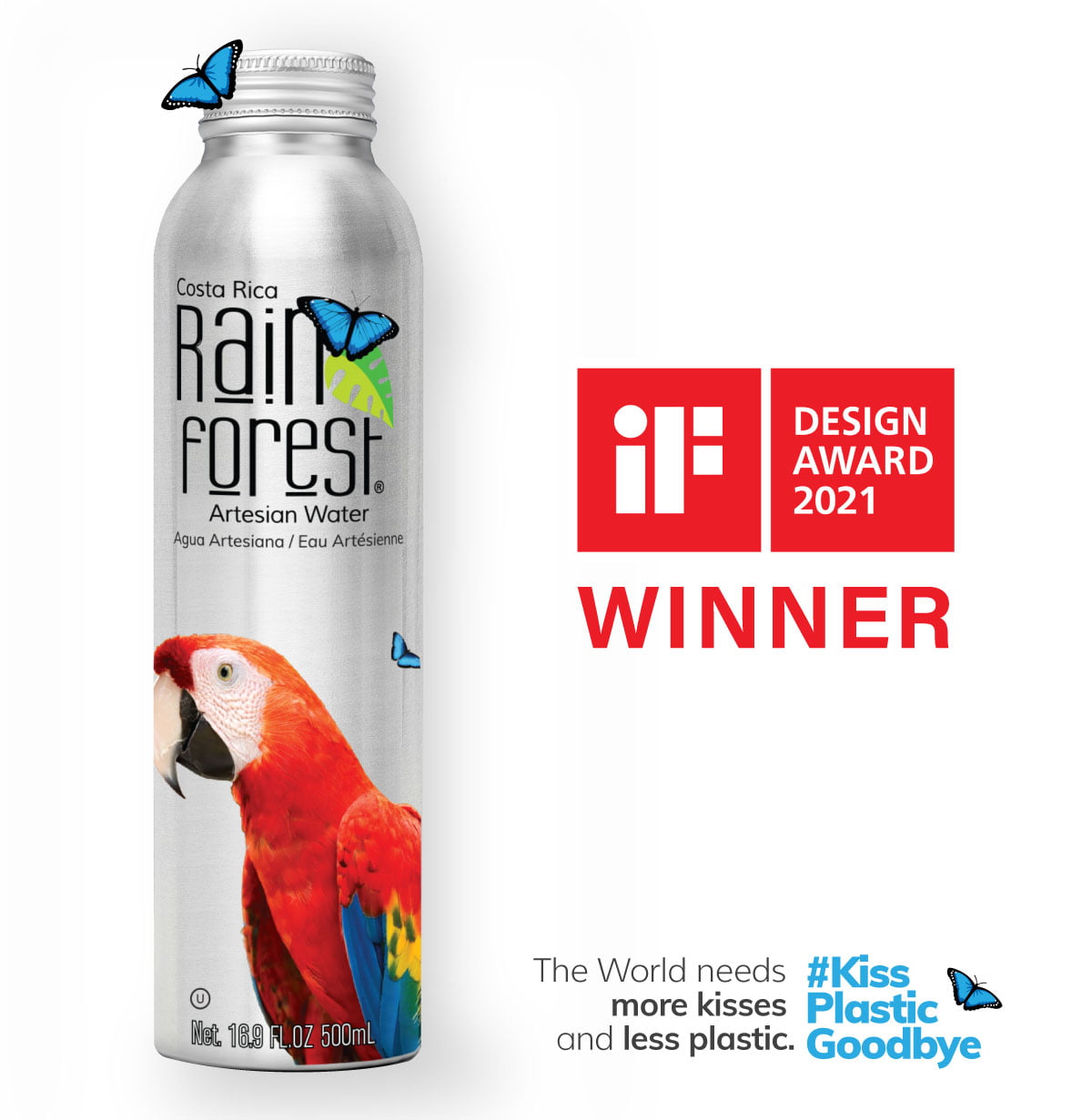 Design + Sustainability Excellence: RainForest Water Wins iF Design Award 2021 in Packaging Design Design + Sustainability Excellence: RainForest Water Wins iF Design Award 2021 in Packaging Design