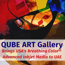 QUBE ART Gallery Brings USA's Breathing Color® Advanced Inkjet Media to UAE