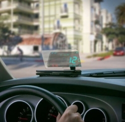 SCOSCHE® Introduces the New HUDSP – Smartphone Display for HUD, Navigation and Other Apps