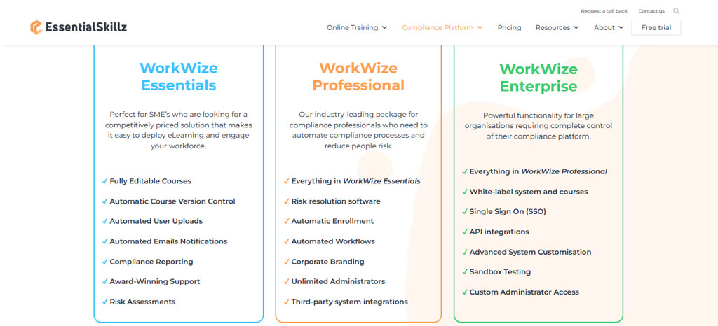 EssentialSkillz's WorkWize - LMS for Small Business