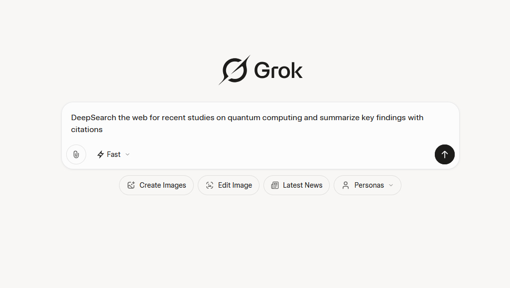 How to Enable DeepSearch in Grok’s Latest Interface with Only Fast Option Enabled